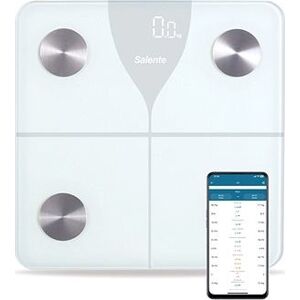 Salente SlimFit, osobná fitness Bluetooth váha, biela