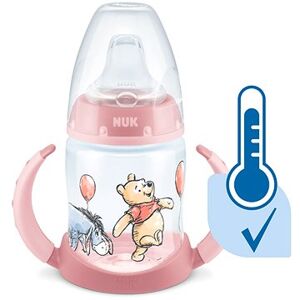 NUK fľaštička na učenie DISNEY-Medvedík Pú s kontrolou teploty 150 ml ružová (mix motívov)