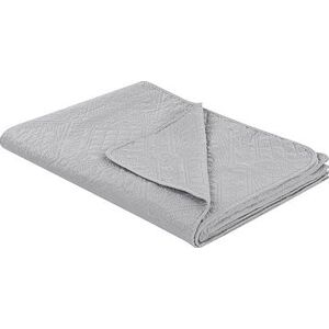 Embosovaná prikrývka na posteľ 160 × 220 cm sivá ALAMUT, 313259