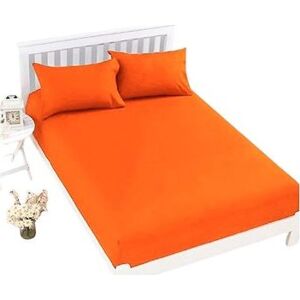 Chanar plachta na posteľ Jersey Top 160 × 200 cm oranžová