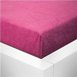 Chanar plachta na posteľ Froté Top 90 × 200 cm purpurová