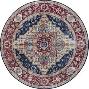 Kusový koberec Asmar 104017 Indigo/Blue kruh 160 × 160 cm