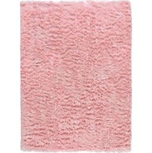 Kusový koberec Faux Fur Sheepskin Pink tvar kožušiny