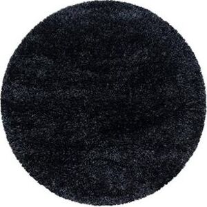 Kusový koberec Brilliant Shaggy 4200 Black kruh