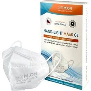 NANO M.ON – NANO LIGHT MASK, nano rúško v tvare respirátora (10 ks) biele