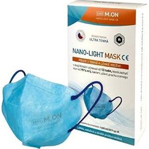 NANO M.ON – NANO LIGHT MASK, nano rúško v tvare respirátora (10 ks) modré