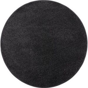Vopi Kusový koberec Eton čierny 78 kruh