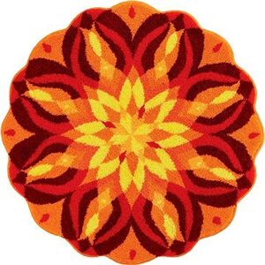 GRUND SEBEREALIZÁCIA Mandala kruhová o 100 cm, oranžová