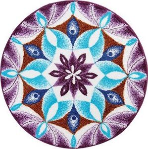 GRUND VĎAČNOSŤ Mandala kruhová o 80 cm, fialová