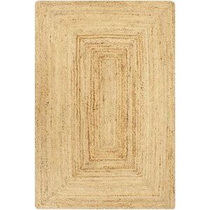 Ručne vyrobený koberec juta prírodný 80 × 160 cm