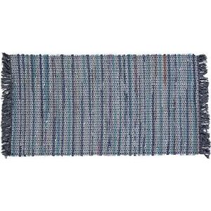 Sivý bavlnený koberec 80 × 150 cm BESNI, 57468