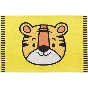Detský koberec s motívom tigra 60 × 90 cm žltý RANCHI, 246221
