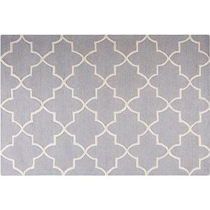 Sivý vlnený koberec 140 × 200 cm SILVAN, 57825