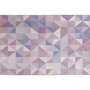 Modro-sivý krátkovlasý koberec KARTEPE 140 × 200 cm, 116864