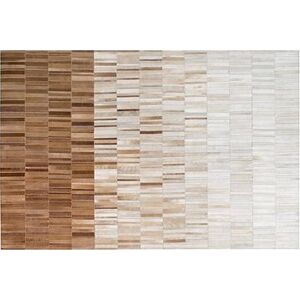 Béžový kožený koberec 160 × 230 cm YAGDA, 160797