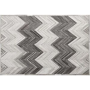 Kožený koberec 160 x 230 cm šedý AYTEPE, 216055