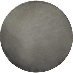 Okrúhly viskózový koberec, 140 cm, tmavosivý GESI II, 252310