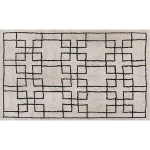 Bavlnený koberec 140 × 200 cm béžový TURHAL, 305170