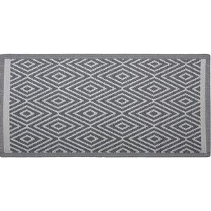 Vonkajší koberec svetlo sivý 90 × 150 cm SIKAR, 122704