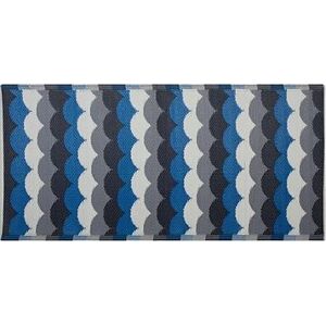 Vonkajší koberec sivo-modrý 90 × 180 cm BELLARY, 122769