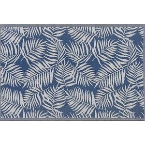 Vonkajší koberec KOTA palmové listy modré 120 × 180 cm, 196263