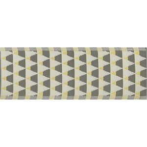 Vonkajší koberec 60 × 105 cm sivo-žltý HISAR, 202550