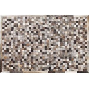 Kožený patchworkový koberec 160 × 230 cm viacfarebný ARMUTLU, 222369