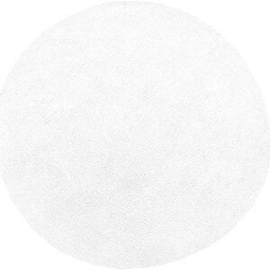 Koberec biely kruhový 140 cm DEMRE, 122339