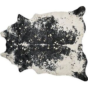 Koberec z umělé hovězí kůže se skvrnami 150 x 200 cm černý / bílý BOGONG, 309356