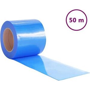 SHUMEE Záves do dverí 200 mm × 1,6 mm 50 m PVC, modrý