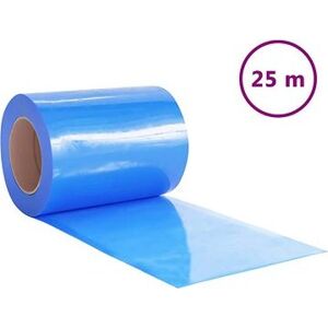 SHUMEE Záves do dverí 300 mm × 2,6 mm 25 m PVC, modrý