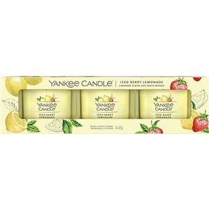 YANKEE CANDLE Iced Berry Lemonade set Sampler 3× 37 g