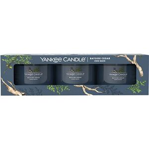 YANKEE CANDLE Bayside Cedar sada Sampler 3× 37 g