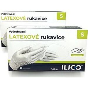 ILICO latexové rukavice S, 100 ks